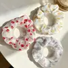 Gomas para el Cabello con Textura Arrugada Floral Frutal Lindo Bloqueo de Color Cuerdas para el Cabello para Cola de Caballo Suministro al por Mayor Directo del Fabricante