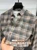 [Algodón Modal] Camisa de Manga Larga Cepillada para Hombre, Nueva Moda Otoño 2026, Casual Versátil, Camisa a Cuadros
