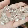 Coleção de Cristal Branco Natural, Contas de Abóbora, Contas de Flor de Maracujá, Acessórios Artesanais, Pulseiras DIY Feitas à Mão, Joias da Moda