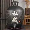 Jarras y tinajas de cerámica Jingdezhen para fermentar vino 10 kg 20 kg 30 kg 25 kg botellas de vino retro para uso doméstico, garrafas de vino selladas