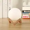Luz de lua 3D pintada à mão DIY luz de estrela luz de lua LED quarto mesa de cabeceira atmosfera luz noturna estúdio luz de pintura colorida