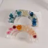 Molde de Silicone para Porta-Velas com Dois Furos em Forma de C e U, Gesso, Resina de Cristal, DIY Papoula