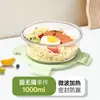 Pote de Vidro Espesso para Micro-ondas, Marmita, Caixa Bento, Tigela de Sopa, Recipiente de Alimentos Compartimentado Selado para Levar Refeições para o Trabalho