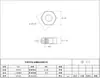 DIN934/tuerca hexagonal de acero inoxidable SUS304 tuerca hexagonal exterior M2/M2.5/M3/M4/M5/M6 ~ M20