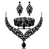 Collar de Cristal Estilo Chen Hao Transfronterizo para Mujer, Venta Directa del Fabricante, Estilo Indio Dubái para Novias