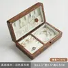 Caja de Joyería de Madera Maciza de Nogal Negro Caja de Almacenamiento Exquisita Caja de Almacenamiento de Joyería Fina Anillos Pendientes Joyería de Oro