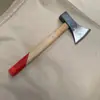 Venta Directa de Fábrica Hacha con Mango de Hierro, Hacha para Carpintería, Hacha Pequeña para Cortar Huesos y Leña, Hacha Pequeña para el Hogar Forjada con Metabo