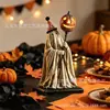 Nuevo producto transfronterizo: Figura de Fantasma Vintage Iluminada, bastón de calabaza brillante, adorno de fantasma retro