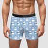 AliExpress Amazon Transfronterizo Regalo de Navidad Año Nuevo Ropa Interior para Hombre Seda de Leche Cintura Media Alta Elasticidad Alta Transpirables Pantalones Cortos