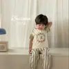 Camiseta de Verão Infantil Grau A, Algodão de Porcelana de Gelo, Algodão Puro, Algodão Penteado, Sem Costura, Manga Curta com Sensação de Gelo