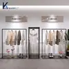 Estante de Exhibición para Tienda de Ropa Negro Estante de Almacenamiento Barra para Colgar Ropa Tienda de Ropa para Hombres y Mujeres Estante de Exhibición Simple de Estante Estante de Ropa de Pie