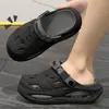 Sapatos Perfurados com Amortecimento a Ar para Homens, Novo Modelo de Verão 2026, Suporte para o Arco do Pé, Antiderrapante, Confortáveis para Ficar em Pé por Longos Períodos, Chinelos Frescos