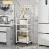 Estante de Almacenamiento Multifuncional para Cocina y Baño, Estante de Almacenamiento de Múltiples Niveles de Pie, Estante para Horno de Microondas Doméstico, Tipo de Pie