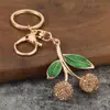 Chaveiro de cereja simples e elegante mais vendido no AliExpress, acessório de pingente de bolsa de moda estilo ins para o dia a dia