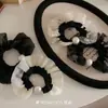Estilo Japonés y Coreano Grande Elegante Versátil Borde de Encaje de Malla Bol de Perlas Elegante Lujo Ligero Calidad Suave Accesorios para el Cabello Destacados