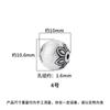 Plata Esterlina S925 Chiang Mai Retro Hecho a Mano Cuentas de Plata Cepillada Cuentas Sueltas Cuentas Redondas Pulsera de Cristal DIY Accesorios de Plata