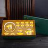 Fabricante de Juegos de Té de Cerámica al por Mayor Juego de Té Kung Fu Esmalte de Color Secundario Juego Verde Malaquita Caja de Regalo Regalo de Negocios Regalo para el Hogar