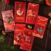 2026 Año Nuevo Año del Caballo Sobres Rojos Ritual de Año Nuevo Creativo 3D Dibujos Animados del Zodíaco Bolsas de Dinero de la Suerte para Niños