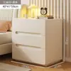 Mesita de noche estilo mid-century, madera maciza, para uso doméstico, dormitorio, estante de almacenamiento junto a la cama, armario de almacenamiento, nuevo modelo 2026, adecuado para apartamentos pequeños