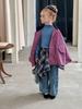 Chaqueta de Trabajo para Niñas 2025 Otoño Nueva Estilo Coreano Niños Holgada Cortavientos Estampado Bebé Chaqueta Casual Top