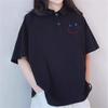 Camiseta Polo de Manga Corta de Verano para Niños y Niñas Camiseta Estampado de Dibujos Animados Casual Estilo Coreano Niños Verano Estudiante Holgado Cuello Solapa t