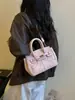 Bolso de Mano de Lujo Platino para Mujer 2026 Estilo Coreano de Moda Bolso de Hombro Único Diseño de Nicho Bolso Cruzado Casual para Mujer