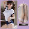 Lingerie Sexy, Roupa Sexy para o Campus, Roupa de Banho, Macacão, Uniforme, Collant de Ginástica, Desejo Puro, Não Precisa Tirar o Pijama, Qqny Mulheres