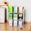 Organizador de bolsitas de té acrílico personalizado de tres capas para comercio electrónico transfronterizo, estante para tetera montado en la pared adecuado para encimeras o gabinetes