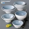 Xiangyuanmei melamina louça macarrão tigela comercial imitação porcelana ramen tigela grande Tigela sopa em pó sopa macarrão arroz macarrão sopa tigela macarrão restaurante dedicado