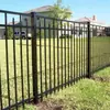 Tubo de aço galvanizado a quente para cerca de jardim, grade de isolamento para pátio residencial estilo americano, cerca com pontas anti-escalada