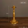 Portavelas Retro Estilo Europeo para Crear Ambiente, Accesorios para Cena Romántica a la Luz de las Velas, Portavelas Base para Uso Doméstico