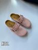 Sandalias de Media Punta Birkenstock para Mujer, Estilo Retro con Cuña de Corcho y Cuero Genuino, Suela Gruesa para Pesca al Aire Libre, para Primavera y Otoño