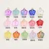 Cuentas de Vidrio de 16*13 mm Cuentas de Flor de Cerezo Hechas a Mano para Pulsera DIY Collar Accesorios de Joyería Materiales Flor de Cinco Pétalos con Cuentas