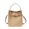 2026 Nova Bolsa Saco Elegante Estilo Coreano Textura Trançada Personalizada Simples Fresca Bolsa de Mão Casual Doce Bolsa de Ombro