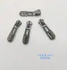 Nº 3 Nº 5 Nº 8 preto brilhante níquel gun cor gun fundo metálico puxador de aba de puxar zíper fabricante zíper em estoque