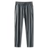 Calça Casual de Seda Gelada Alta Elasticidade Masculina Verão Cintura Elástica Calças para Meninos Faixa Secagem Rápida Macio Malha P81003