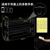 Caja de almacenamiento de acrílico para teléfono móvil, soporte de escritorio para teléfono móvil, estante para teléfono móvil con múltiples compartimentos, caja de almacenamiento de teléfono móvil al por mayor