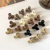 Mini Pinzas para el Cabello Color Café para Niñas, Pinzas para Flequillo de Princesa, Lindos Accesorios para el Cabello Estilo Coreano