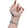 Pulseira de Cristal Natural, Turquesa, Pulseira Estilo Chinês Novo, Joias de Contas, Pingente de Lótus, Acessórios de Prata Antiga, Retrô