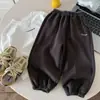 Calça de Moletom Infantil Outono Muye Calça Esportiva para Bebê Calça Casual Solta Versátil Estilo Coreano para Meninos Vestuário Infantil Huzhou Zhili