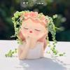Creativa Niña Hada Linda Suculenta Maceta de Escritorio Maceta Pequeña Maceta Emocionalmente Estable como Regalo para Novia