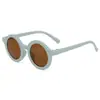 Gafas de sol infantiles de moda al por mayor, de dibujos animados, unisex, para bebé, pequeñas y redondas