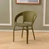Silla individual pequeña de ratán para balcón, tejida a mano, simple, moderna, con respaldo, para ocio de personas mayores, hogar, mesa de té y sillas para adultos