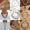 Set de Colgante de Collar Multicapa Transfronterizo de Amazon, Gargantilla de Moda Estilo Retro, Cadena para Suéter Estilo Étnico al por Mayor