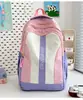 Mochila de Color Bloqueo Estilo Coreano Dopamina para Mujer, Bolso Escolar Versátil para Estudiante Universitario, Bolsa Ita Linda de Alta Apariencia, Mochila para Estudiante de Secundaria