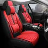 Cojín de asiento de coche de cuero completo cuatro estaciones universal napa cuero transpirable cojín de asiento de coche funda de asiento de cobertura total perforada venta al por mayor transfronteriza