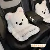 Cojín de asiento de coche personalizado por el fabricante para otoño e invierno, de felpa y engrosado, con soporte lumbar integrado, almohadilla para asiento de coche, funda para asiento de coche