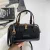 Bolso Boston de color block único, modelo nuevo 2026, bolso de mano elegante, bolso cruzado personalizado, bolso de hombro para el trabajo y los desplazamientos