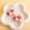 Pinza para el cabello de estrella roja de felpa de Año Nuevo, lazo, clip para flequillo, pasador lateral para cabello suelto, pasador, accesorio para el cabello de Navidad