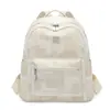 Mochila Feminina Estilo Novo 2026, Fashion e Simples, Grande Capacidade, Bolsa Tendência de Cor Sólida, Mochila Estudante de Alta Qualidade Estilo Coreano